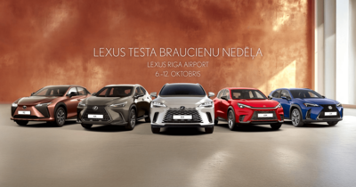 Ekskluzīva testa braucienu pieredze Lexus Rīga Airport salonā